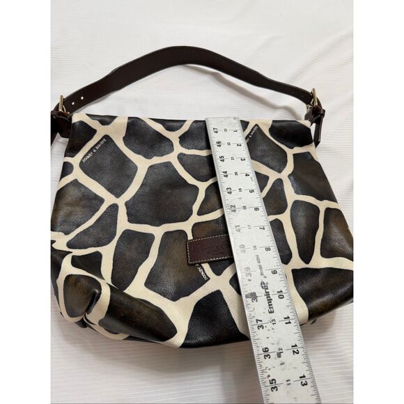Dooney & Bourke Giraffe Print Shoulder Bag Purse Handbag - Picture 4 of 16